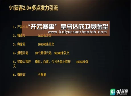 ‘开云赛事’皇马达成卫冕愿望(图1) 开云数据